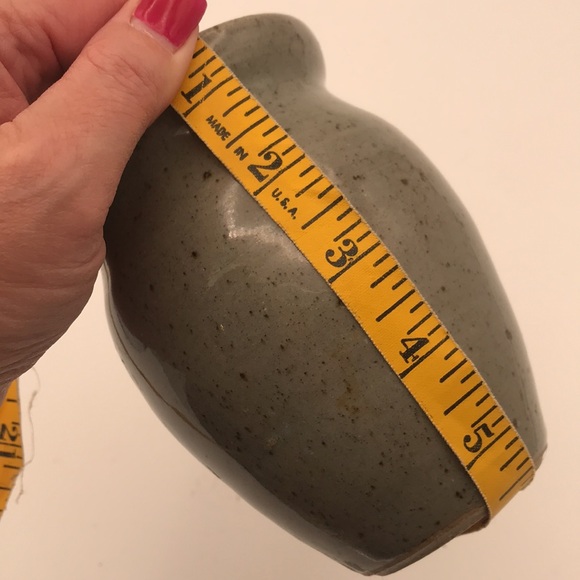 Studio Pottery Honey Pot Sugar Pot Signed Stoneware - Picture 5 of 8